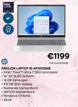 CompuDeals Hp pavilion laptop 16-af0005nb aanbieding