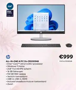 CompuDeals Hp all-in-one ai pc 24-cr2005nb aanbieding