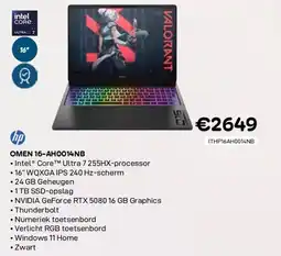 CompuDeals Hp omen 16-ah0014nb aanbieding