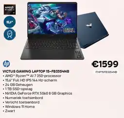 CompuDeals Hp victus gaming laptop 15-fb3354nb aanbieding