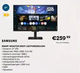 CompuDeals Samsung smart monitor m50f ls27fm500euxen aanbieding