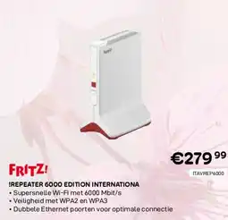 CompuDeals Fritz! !repeater 6000 edition internationa aanbieding