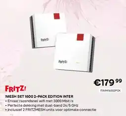 CompuDeals Fritz! !mesh set 1600 2-pack edition inter aanbieding