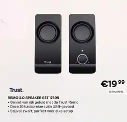 CompuDeals Trust remo 2.0 speaker set 17595 aanbieding