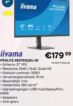 CompuDeals Iiyama prolite xb2793qsu-b1 aanbieding