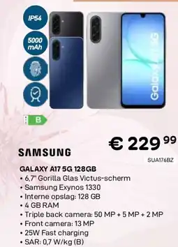CompuDeals Samsung galaxy a17 5g 128gb aanbieding