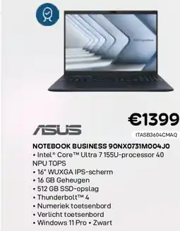 CompuDeals Asus notebook business 90nx0731m004jo aanbieding