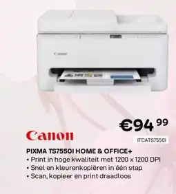 CompuDeals Canon pixma ts75501 home & office+ aanbieding