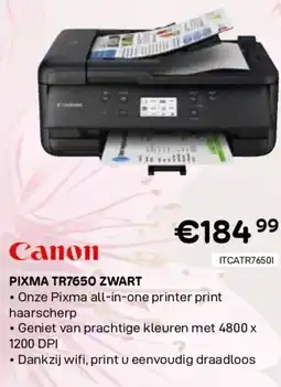 CompuDeals Canon pixma tr7650 zwart aanbieding