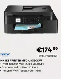 CompuDeals Brother inkjet printer mfc-j4350dw aanbieding