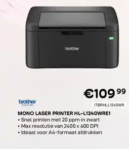 CompuDeals Brother mono laser printer hl-l1240wre1 aanbieding