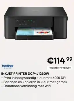 CompuDeals Brother inkjet printer dcp-j1260w aanbieding