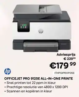 CompuDeals Hp officejet pro 9125e all-in-one printe aanbieding