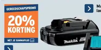 GAMMA Makita 18V LXT accu 2,0Ah BL1820B aanbieding