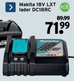 GAMMA Makita 18V LXT lader DC18RC aanbieding