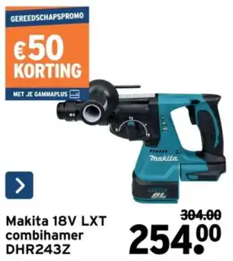 Makita 18V LXT combihamer DHR243Z