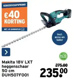 GAMMA Makita 18V LXT heggenschaar 50 cm DUH507F001 aanbieding