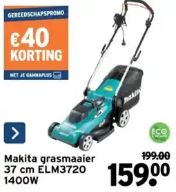 GAMMA Makita grasmaaier 37 cm ELM3720 1400W aanbieding