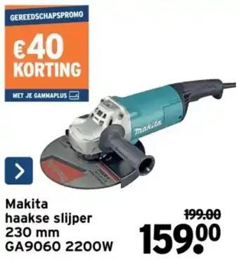 Makita haakse slijper 230 mm GA9060 2200 W