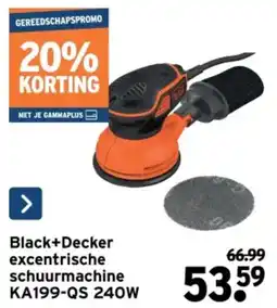 GAMMA Black+Decker excentrische schuurmachine KA199-QS 240W aanbieding