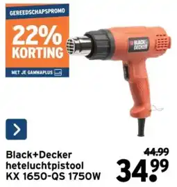 GAMMA Black+Decker heteluchtpistool KX 1650-QS 1750 W aanbieding