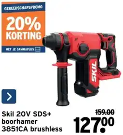 GAMMA Skil 20V SDS+ boorhamer 3851CA brushless aanbieding