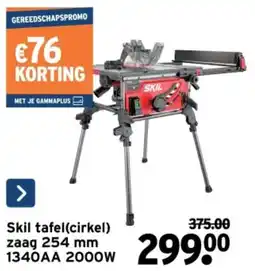 GAMMA Skil tafel(cirkel) zaag 254 mm 1340AA 2000 W aanbieding