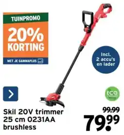 GAMMA Skil 20V trimmer 25 cm 0231AA brushless aanbieding