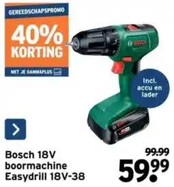 GAMMA Bosch 18V boormachine Easydrill 18V-38 aanbieding