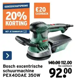 GAMMA Bosch excentrische schuurmachine PEX400AE 350W aanbieding