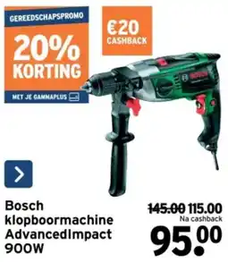 GAMMA Bosch klopboormachine AdvancedImpact 900 W aanbieding