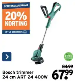 GAMMA Bosch trimmer 24 cm ART 24 400W aanbieding