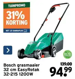 GAMMA Bosch grasmaaier 32 cm EasyRotak 32-215 1200W aanbieding