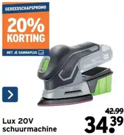GAMMA Lux 20V schuurmachine aanbieding
