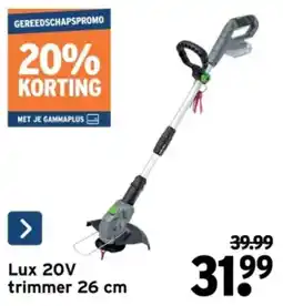GAMMA Lux 20V trimmer 26 cm aanbieding