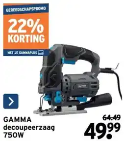 GAMMA Gamma Decoupeerzaag 750 W aanbieding