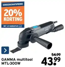 GAMMA Gamma multitool MTL-300W aanbieding