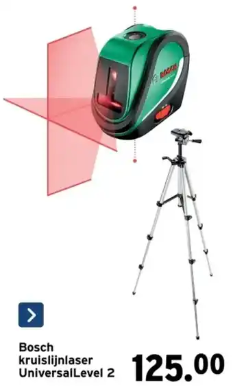 GAMMA Bosch Kruislijnlaser UniversalLevel 2 aanbieding