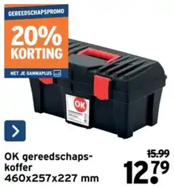 GAMMA OK Gereedschapskoffer aanbieding