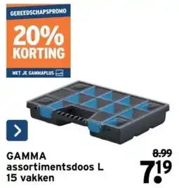 GAMMA Gamma assortimentsdoos L 15 vakken aanbieding