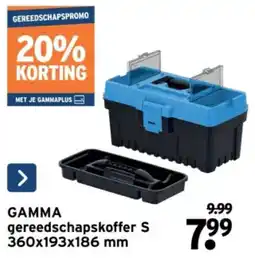GAMMA Gamma Gereedschapskoffer S aanbieding
