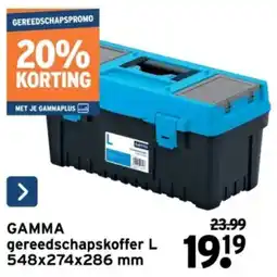 GAMMA Gamma Gereedschapskoffer L aanbieding