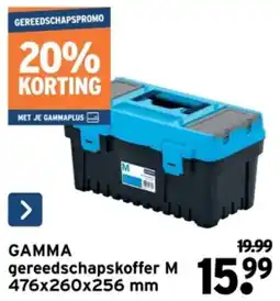 GAMMA Gamma Gereedschapskoffer M aanbieding