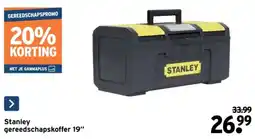 GAMMA Stanley gereedschapskoffer 19" aanbieding