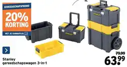 GAMMA Stanley Gereedschapswagen 3-in-1 aanbieding