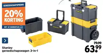 GAMMA Stanley Gereedschapswagen 3-in-1 aanbieding