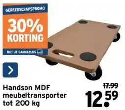 GAMMA Handson MDF meubeltransporter tot 200 kg aanbieding