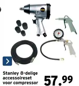 GAMMA Stanley 8-delige accessoireset voor compressor aanbieding