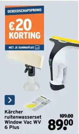 GAMMA Kärcher ruitenwasserset Window Vac WV 6 Plus aanbieding