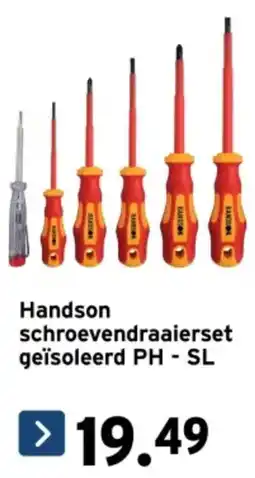 GAMMA Handson schroevendraaierset geïsoleerd PH - SL aanbieding